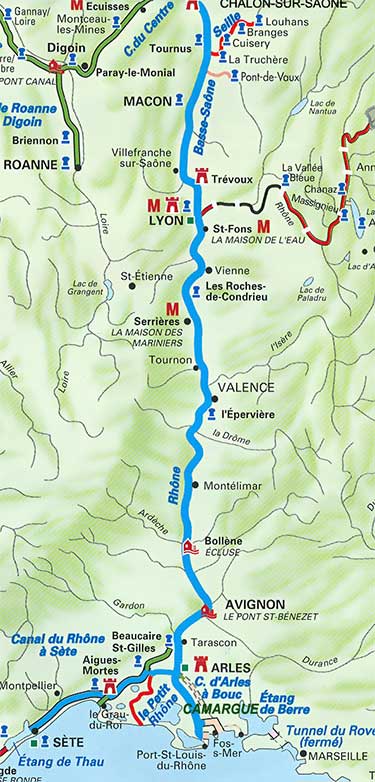 Rhone Map