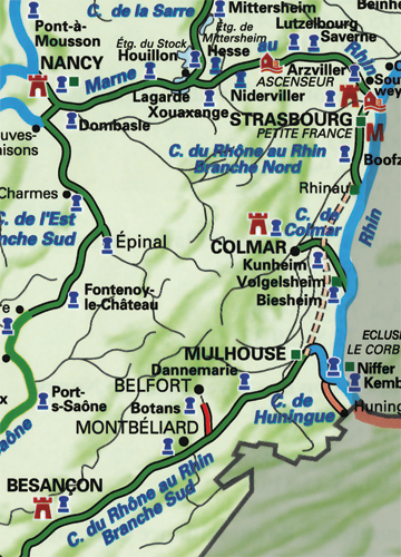 map canal rhone rhin