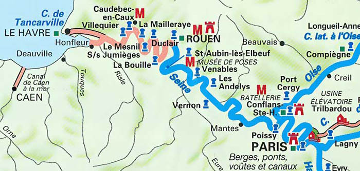 Map Paris Normandy 