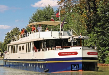 12-passenger Spirit of Scotland, cruising on the Caledonian Canal.